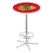 Holland Bar Stool Co 42" Chrome Chicago Blackhawks Pub Table L216C4228ChiHwk-R - alternate 1